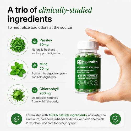 Natural Fresh Breath & Body Odor Control Supplement