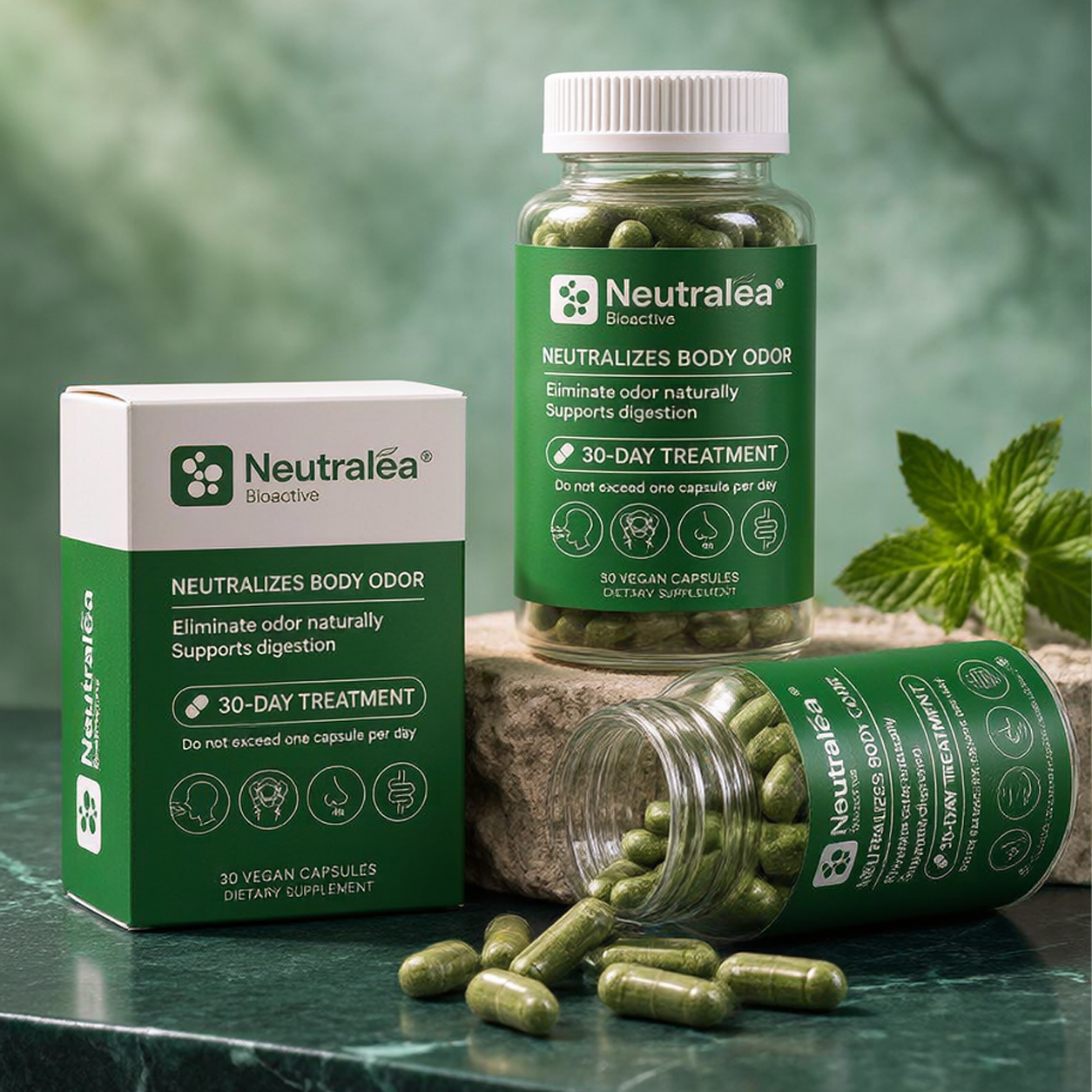 Natural Fresh Breath & Body Odor Control Supplement